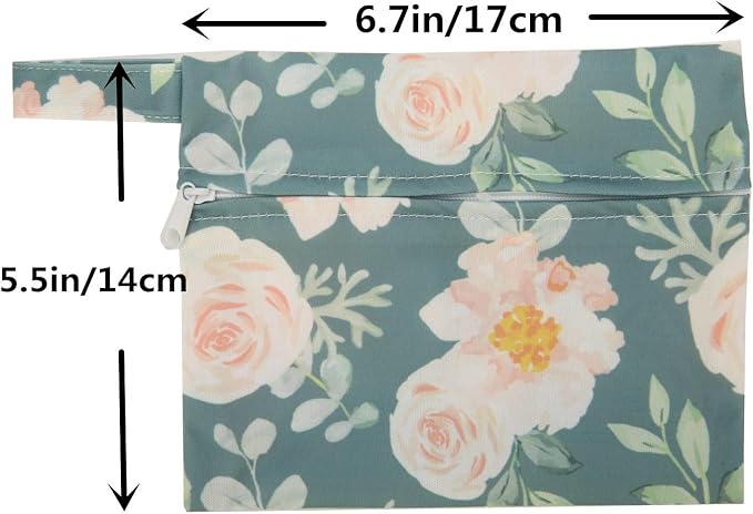 5 Small Panty Liners 1 Wet Bag Cloth Menstrual Pads Reusable Washable (Minky, S Panty Liners)