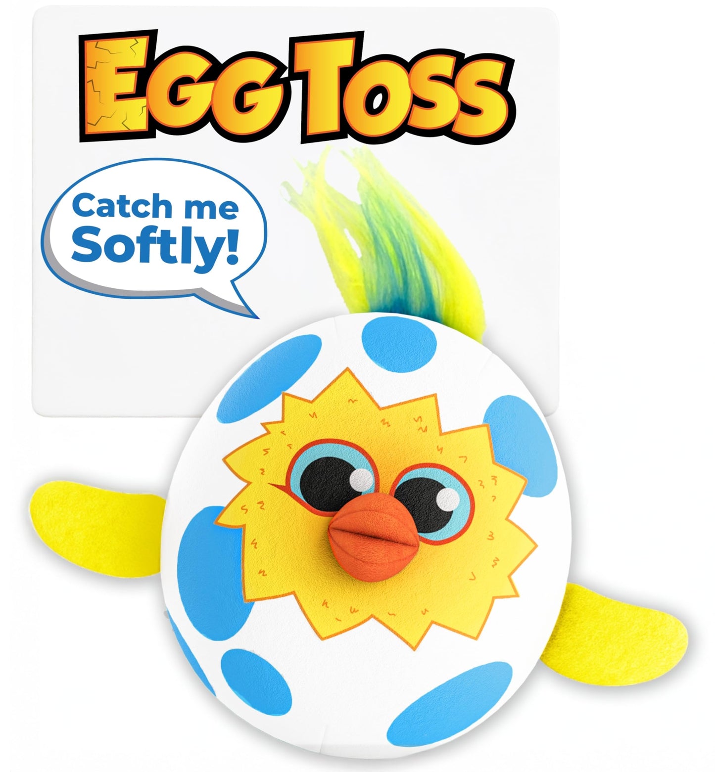 Move2Play, Egg Toss, Hilariously Wild and Fun Active Play Game | Easter Basket Stuffer | Easter Gift for Kids & Toddlers | Boys & Girls Ages 3, 4-8+ | Indoor/Outdoor Toy