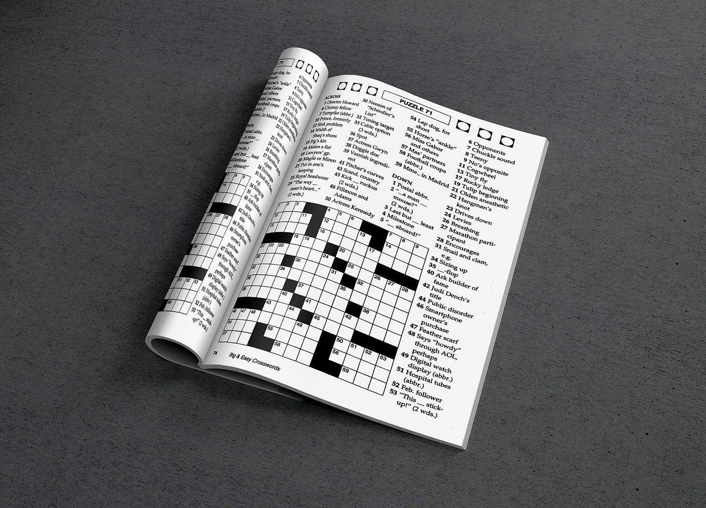 KAPPA Super Saver LARGE PRINT Crosswords Puzzle Pack-Set of 6 Full Size Books