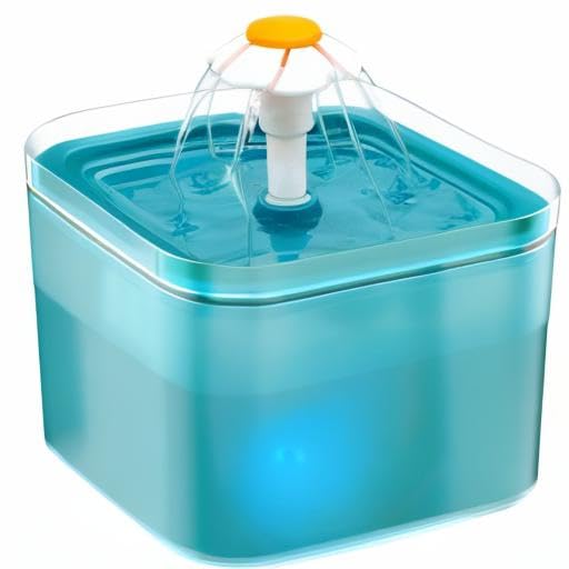 Cat Water Fountain: Cat Fountain - Water Fountains for Cats Indoor - 67oz/2L Cat Fountains for Drinking - Pet Water Fountain - Ultra Silent - Cat Drinking Fountain for Small Dogs - AONBOY