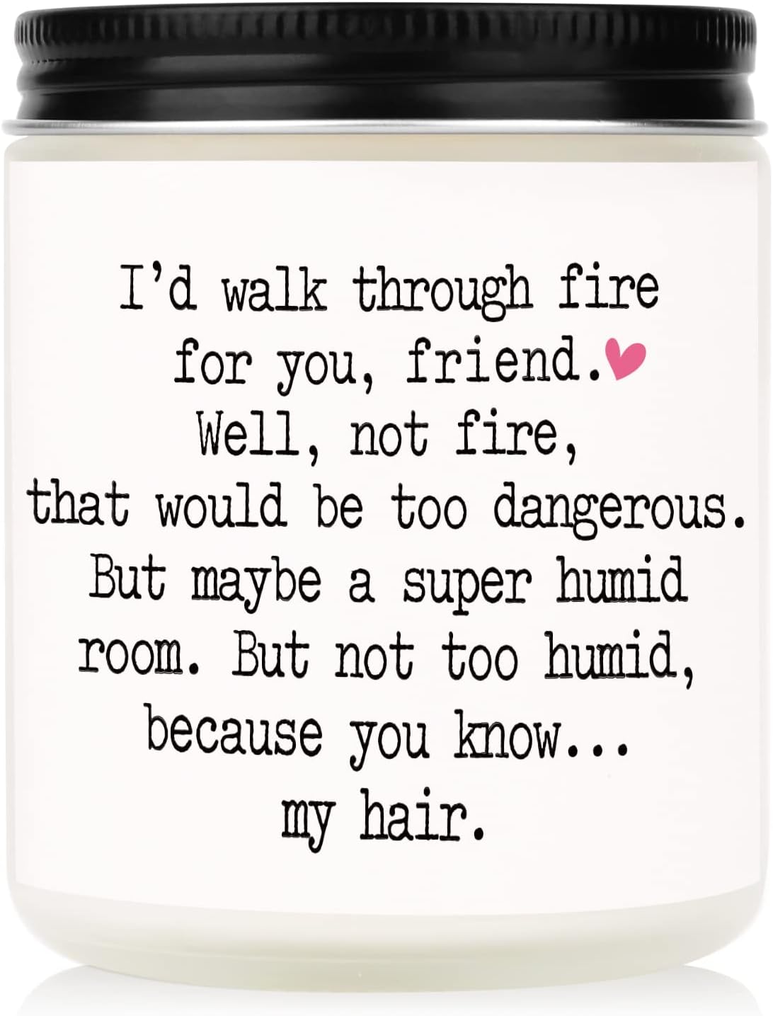 Niyewsor Best Friends Birthday Gifts for Women, Mothers Day Gifts for Friends, Friendship Gift for Women, Funny Bestie Candle for Soul Sister, BFF, Hair Stylist, Handmade,7oz