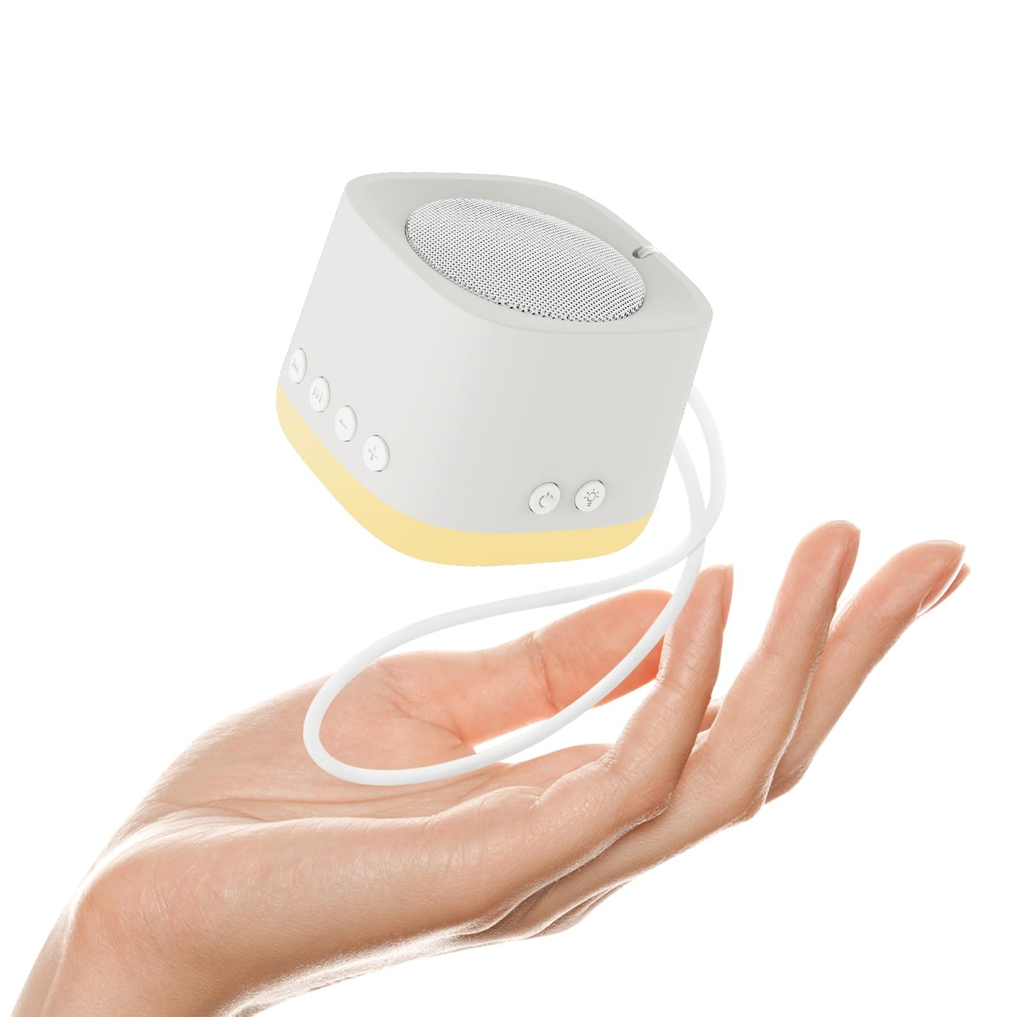 Portable White Noise Machine for Sleeping, Travel & Hotel - 52-Hour Lasting Mini Noise Machine with 21 Quality Non-looping Sounds, Headphone Jack, Memory, Timer for Adults (Green)