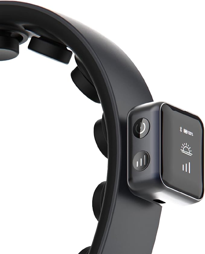 Master Massage H1 Deluxe Hair Scalp Massager - 11 Fingers Electric Head Massager for Deep Relaxation, Stress Relief, Hair Stimulation. Stylish, Compact, Lightweight Hairband Design.