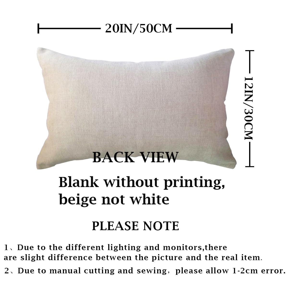 ULOVE LOVE YOURSELF Sleep Lumbar Throw Pillow Covers Farmhouse Rustic Decorative Rectangular/Waist Pillowcases 12 x 20 Inch Decor Cushion Covers Housewarming Gifts (Black)
