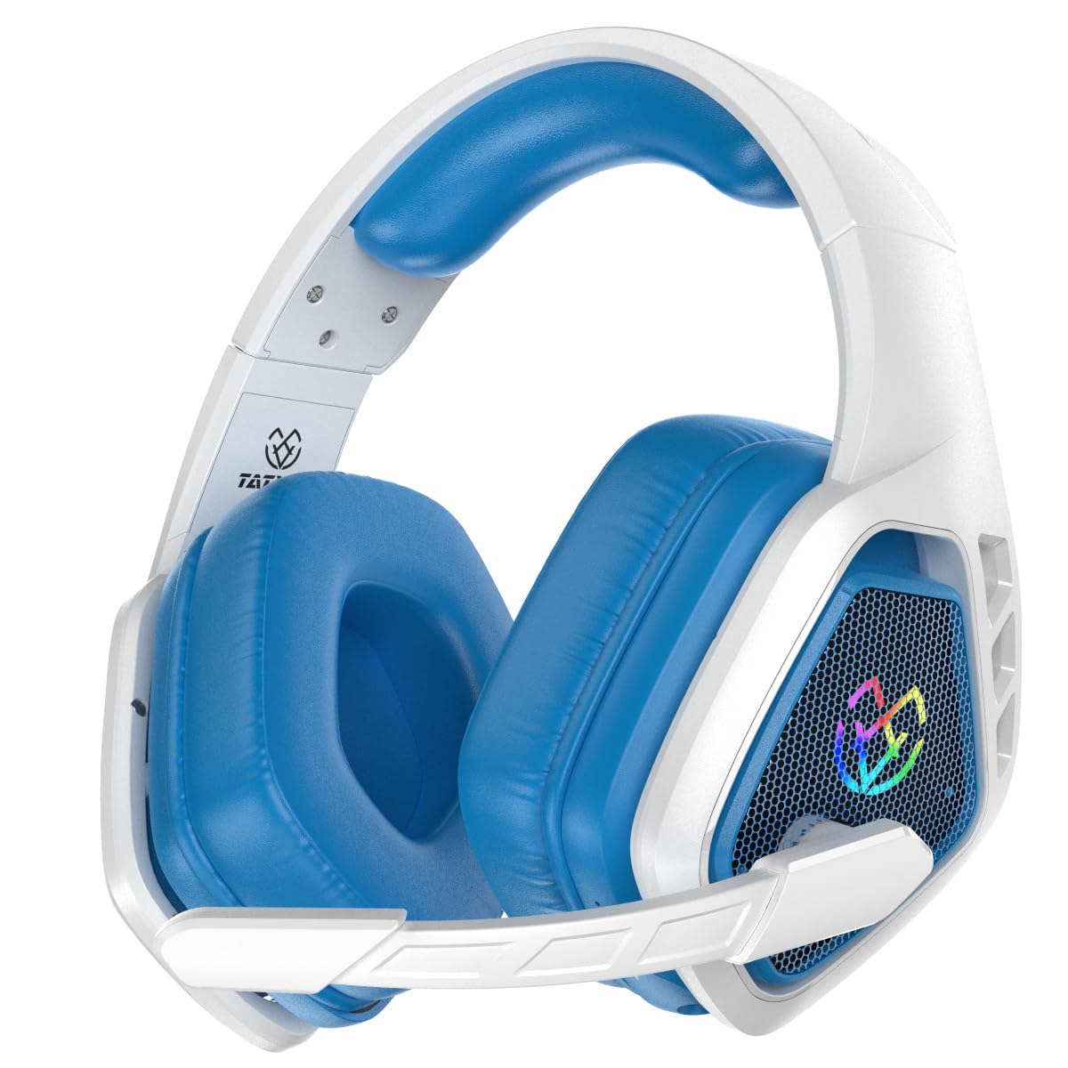 Wireless Gaming Headset for PC, Ps5, Ps4, 2.4 Ghz USB & Type-C Gaming Headphones with Microphone, 30H Battery Bluetooth Headphones for Switch, Laptop, Mobile, Mac
