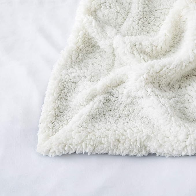 IR Imperial Rooms Sherpa Fleece Throw Blanket for Couch - Soft and Fuzzy Baby Pink Blanket for Winter - Reversible Thick and Warm Fluffy Throw Blankets for Bed, Sofa, Camping and Travel, 50x60 Inches