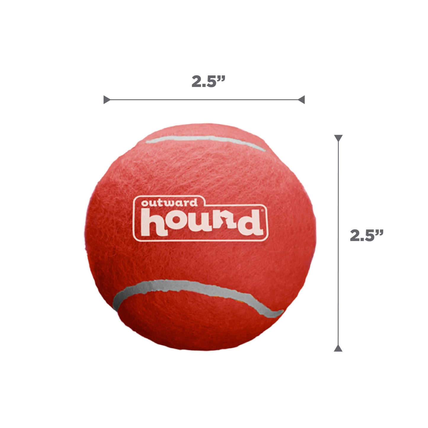 Outward Hound Squeaker Ballz Fetch Dog Toy, Medium - 4 Pack