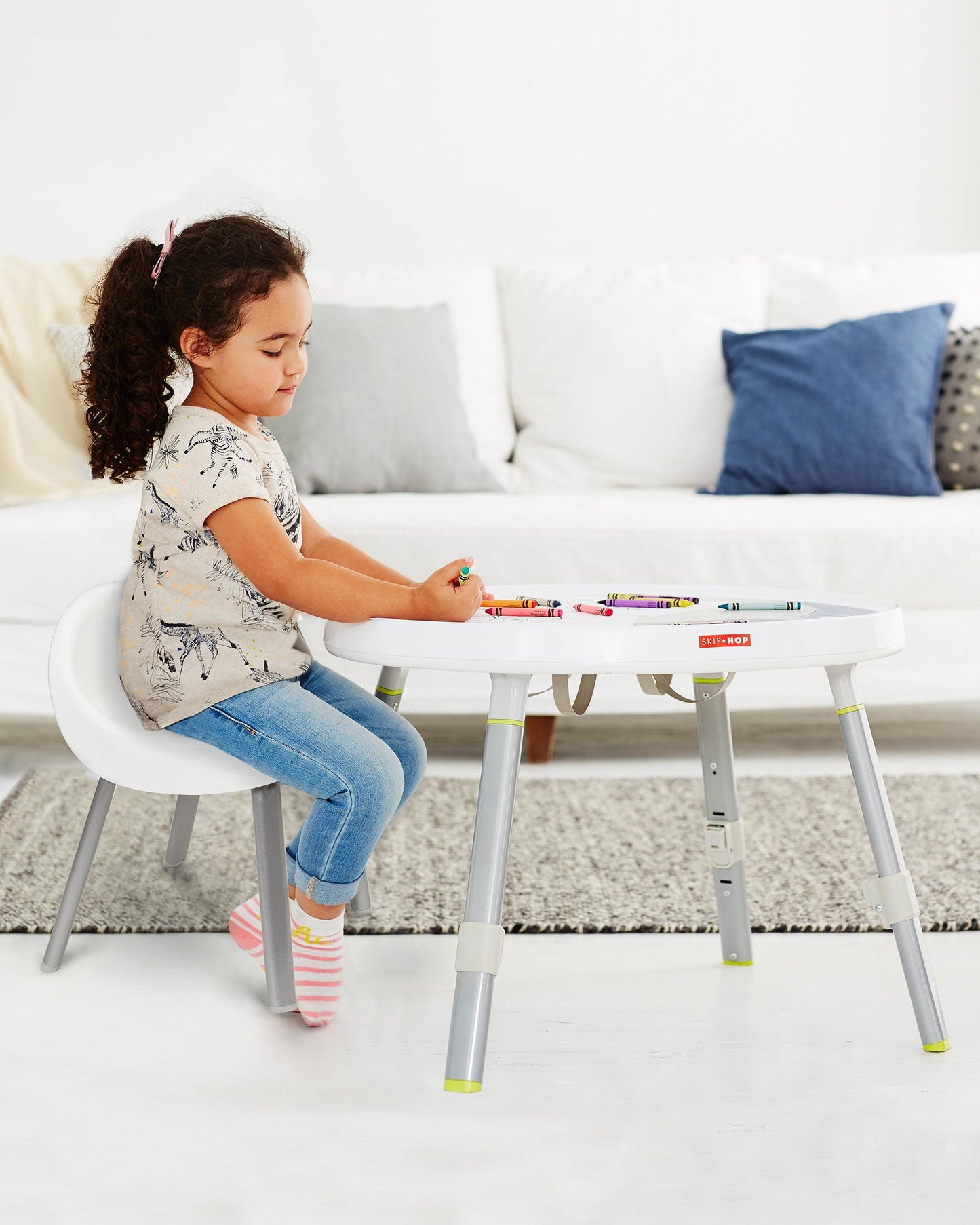 Skip Hop Toddler's Activity Chairs, Set of 2, Metal, White