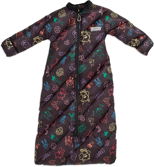 Big Mo 40° Kids Sleeping Bag (Ages 18-36m). The Coziest, Funnest Camping Sleeping Bag for Kids with Adjustable Cuffs.