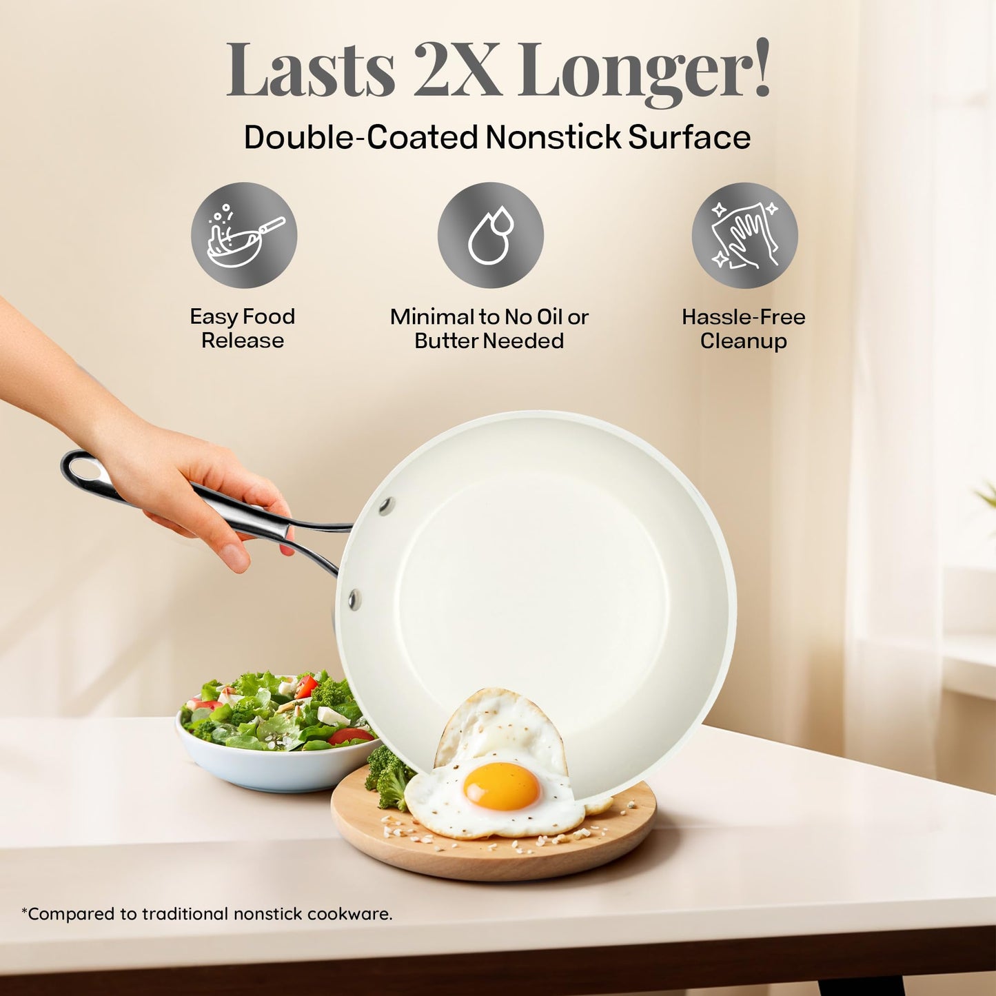 Gotham Steel Hammered 15 Pc Ceramic Cookware Set Nonstick, Deep Pots and Pans Set Non Stick with Induction Cookware, Cooking Utensils & Steamer, Non Toxic PFOA PFOS Free, Oven & Dishwasher Safe