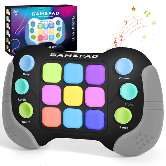 AOTIBO Fast Push Fidget Toys Handle, Flashing Handheld Game for Kids Teens Adults, Electronic Brain & Memory Game, Quick Push Buttons Gamepad, Xmas Birthday Gifts STEM Toys for Boys Girls