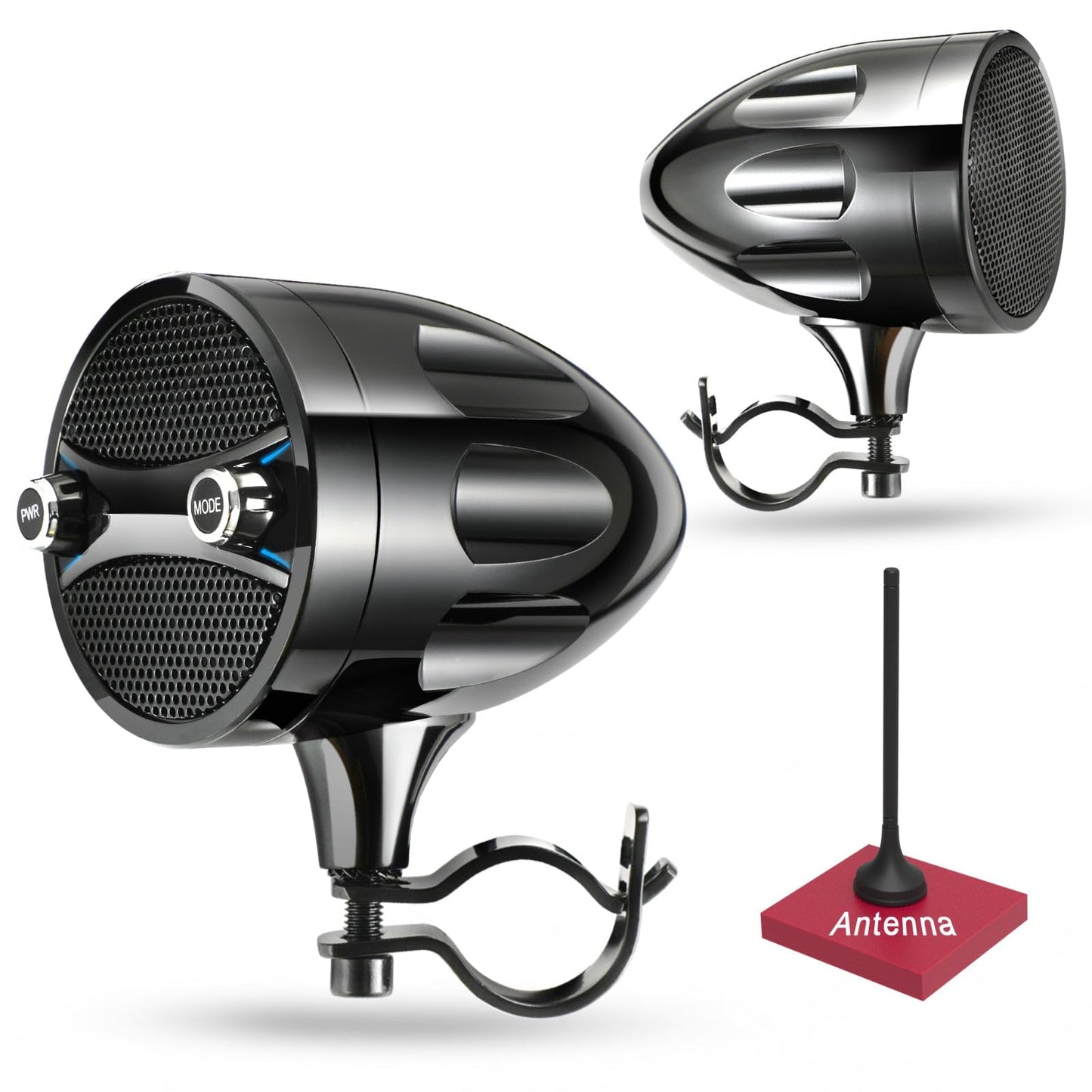 Bluetooth Motorcycle Speakers - Waterproof, 200W RZR Speakers for ATV, UTV, Golf Cart & Jet Ski