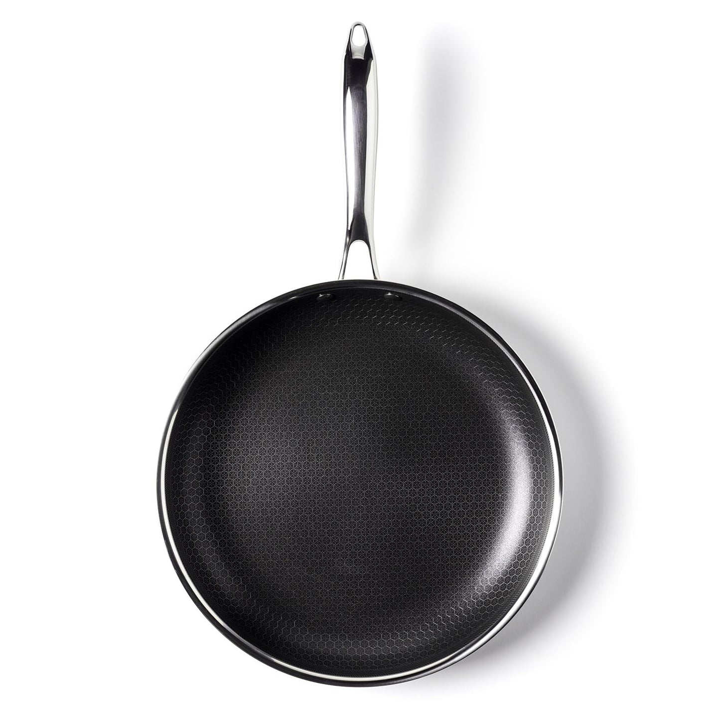 HexClad Hybrid Nonstick 6-Piece Fry Pan Set, 8, 10, and 12-Inch Frying Pans with Tempered Glass Lids, Stay-Cool Handles, Dishwasher-Friendly, Induction Ready, Compatible with All Cooktops