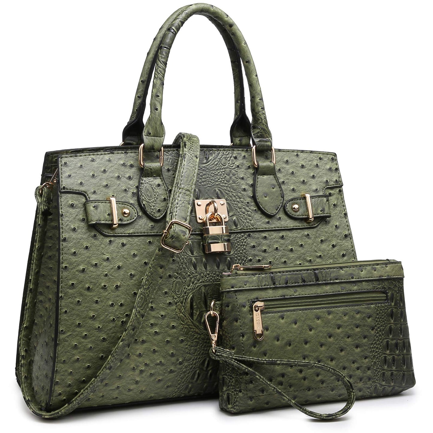 Dasein Women Handbags and Purses Ladies Shoulder Bag Top Handle Satchel Tote Work Bag with Wallet