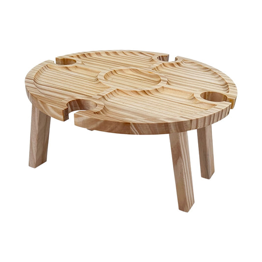 PAMINGONO Foldable Table Beach Picnic Table Wood 1Pcs for Beach