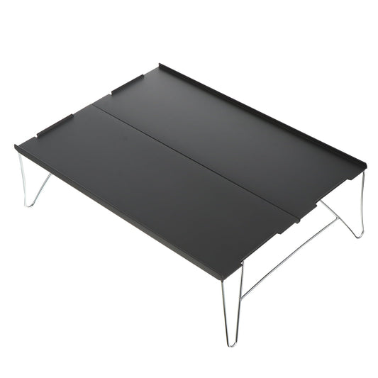 SWETRACE 1 Set Grey Rectangular Portable Table for Camping and Picnic Foldable Small Outdoor Table